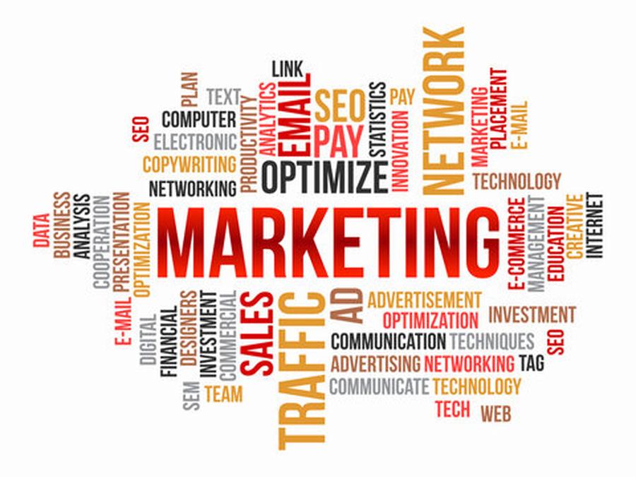 Business Concept, Digital Marketing Word Cloud Vector Template - a word cloud with the words marketi Business Concept, Digital Marketing Word Cloud Vector Template - a word cloud with the words marketi