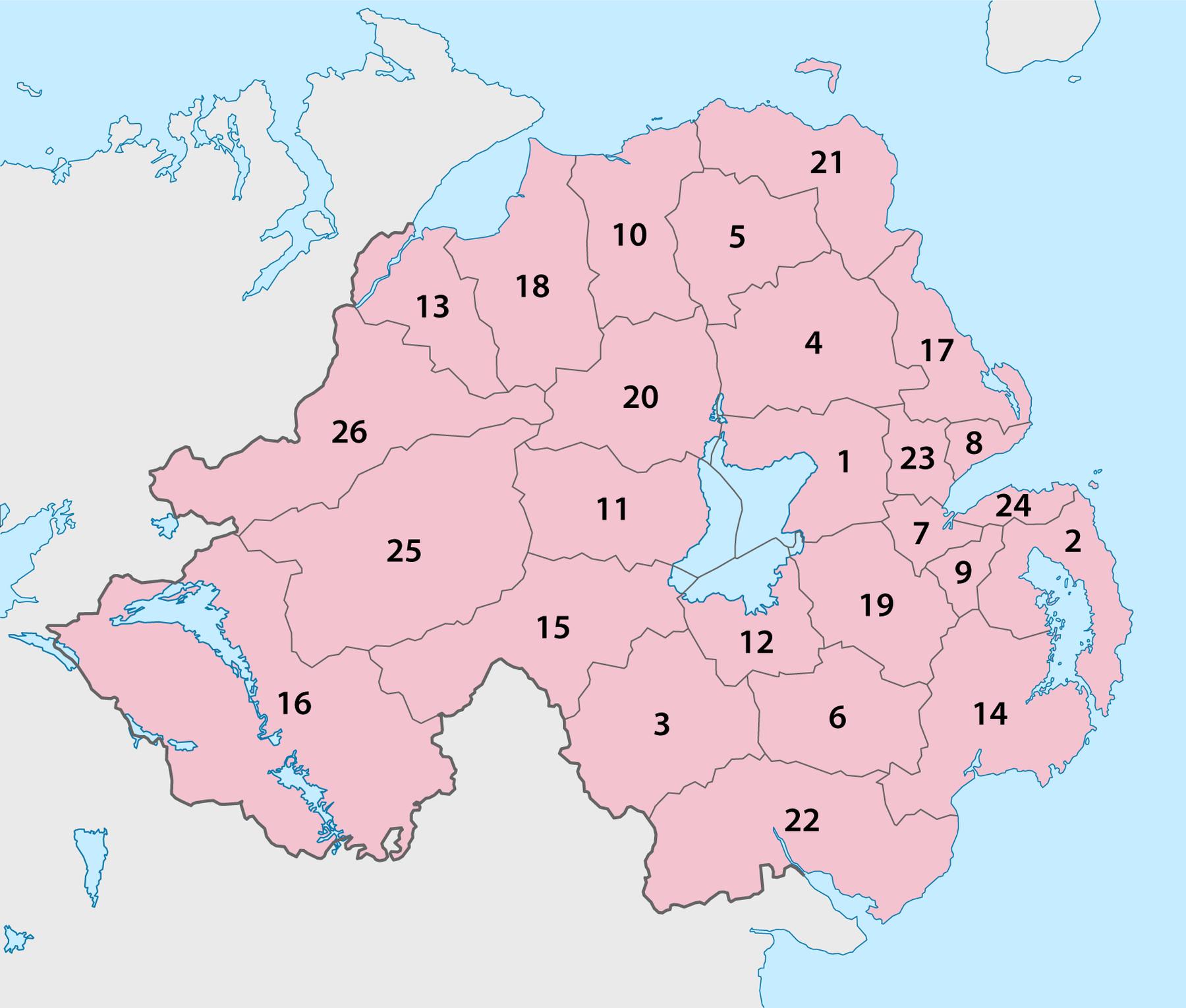 FileNorthern Ireland - Local Government Districts.png - Image of local File:Northern Ireland - Local Government Districts.png - Image of local
